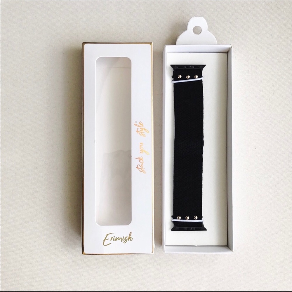 Ermish Black Apple Watch Band